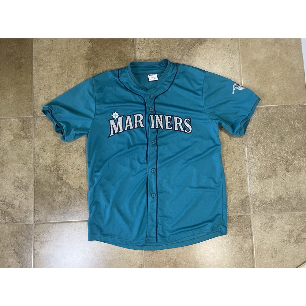 BDA Sports Seattle Mariners Baseball Jersey Teal Mens Size XL #25 MLB